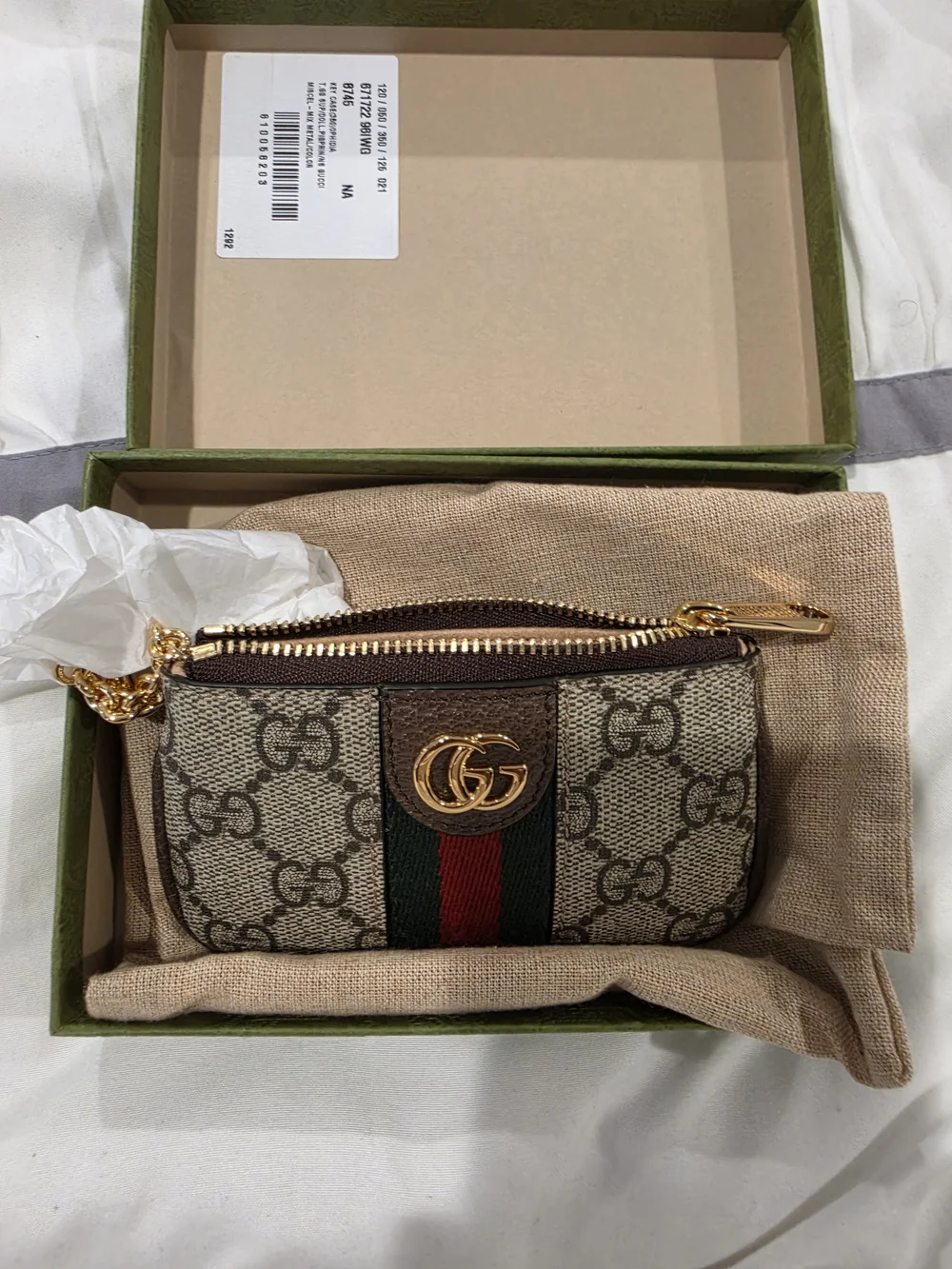 Authentic GUCCI Wallet With Chain